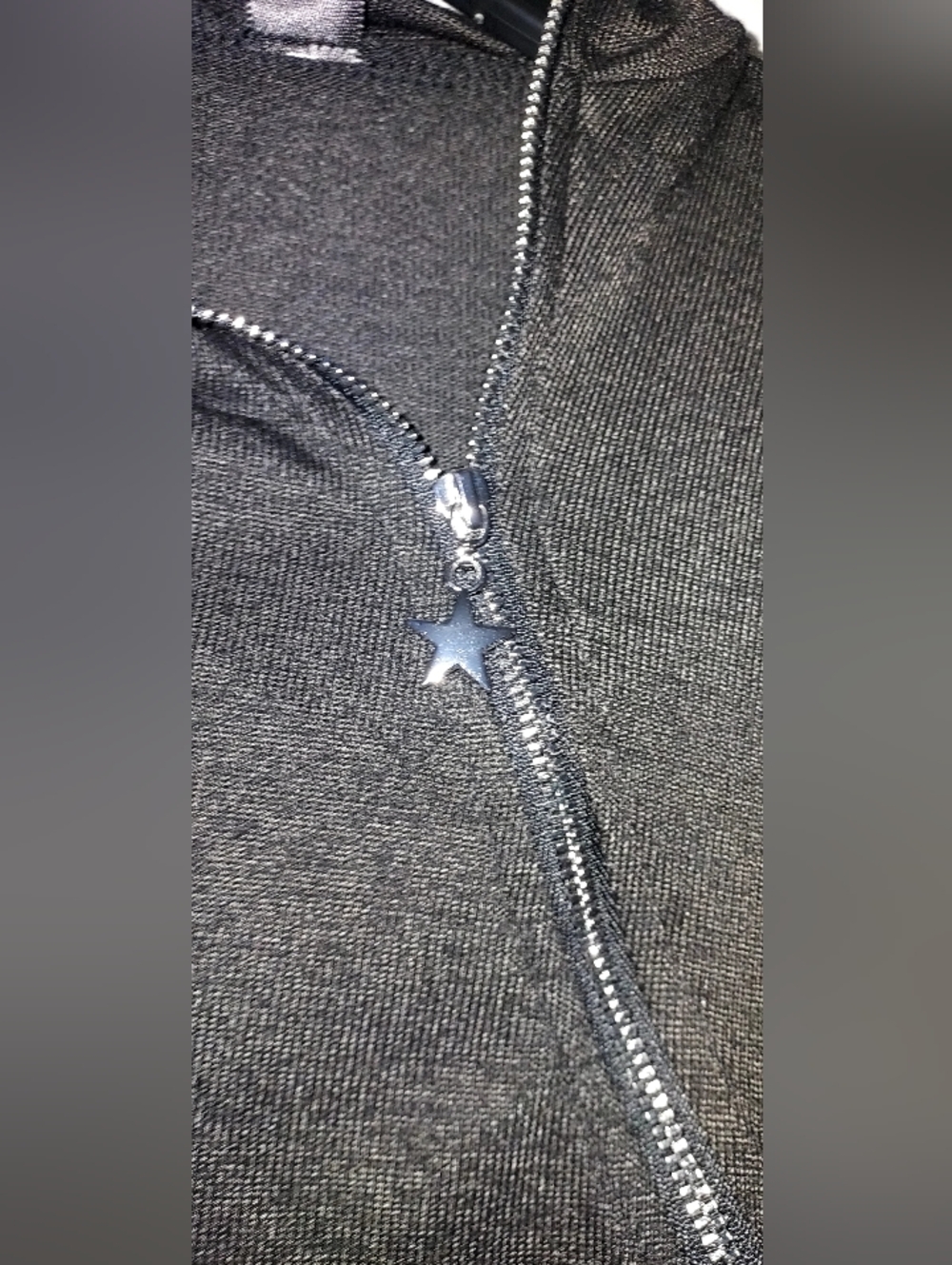 SHEIN Black Branded Star Zip Clothing - Picture 3 of 3